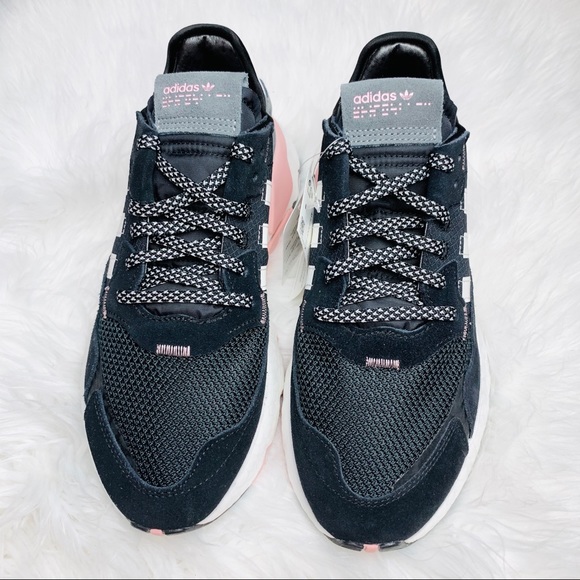 Adidas Originals Nite Jogger Black White Pink - Picture 3 of 6